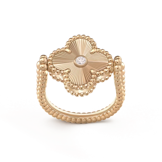 [Clara Jewels]CLOVER RIVERSIBLE ROSE GOLD RING