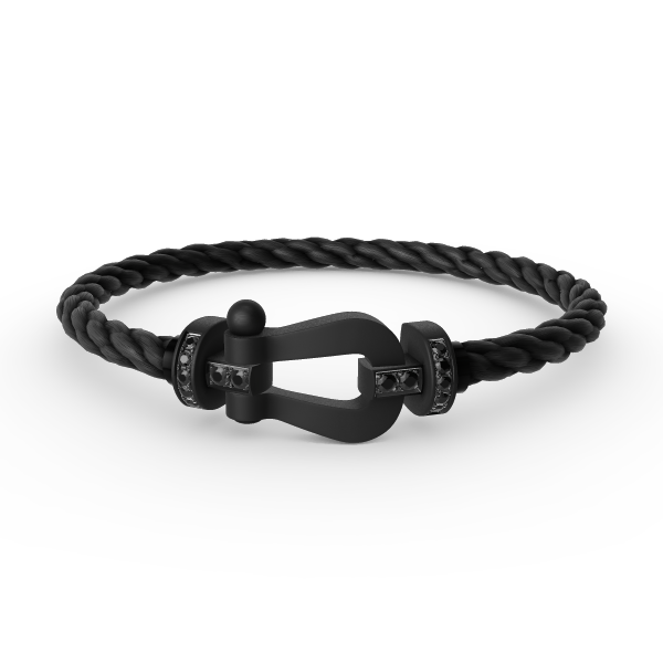 [Clara Jewels]FORCE LARGE SERIES HORSESHOE BLACK SAMURAI BRACELET