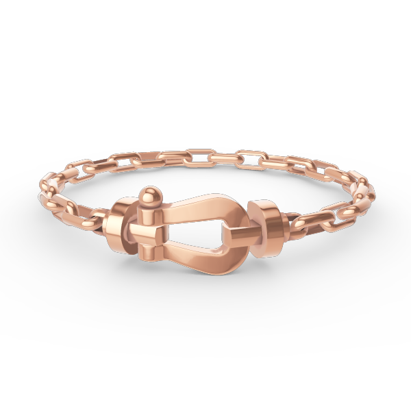 [Clara Jewels]FORCE LARGE HORSESHOE CLASP  METAL BRACELET