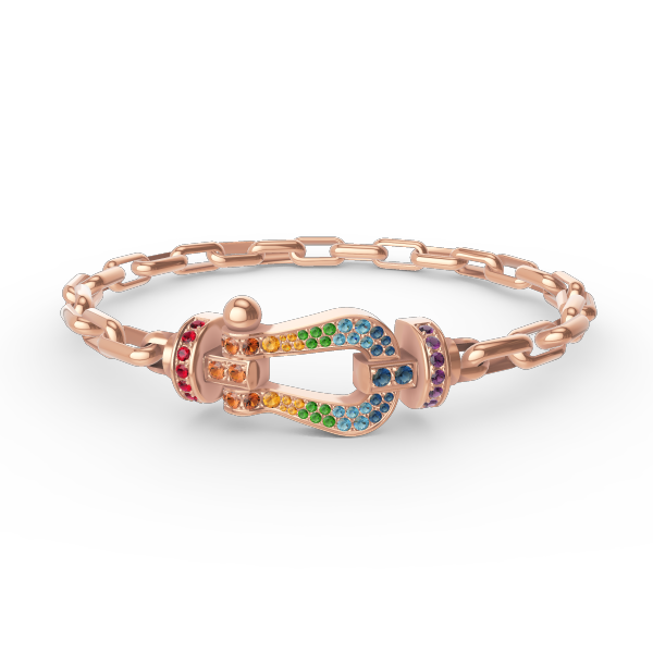 [Clara Jewels]FORCE LARGE HORSESHOE CLASP  METAL BRACELET