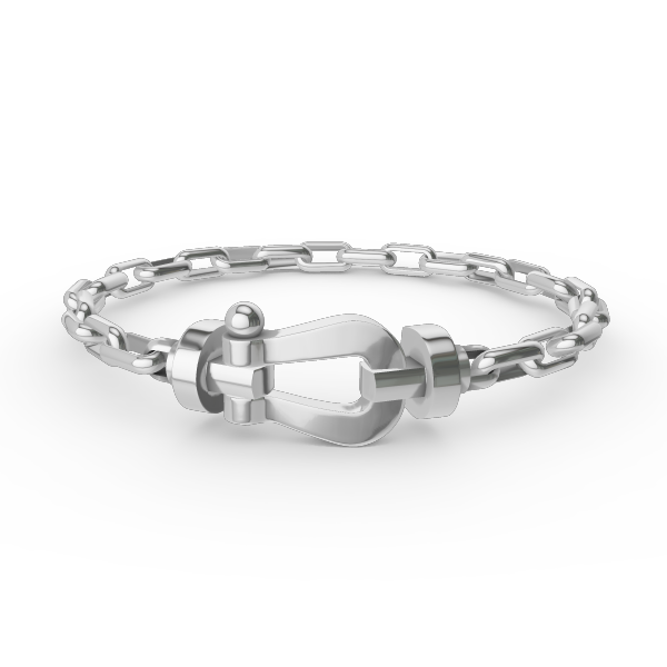 [Clara Jewels]FORCE LARGE HORSESHOE CLASP  METAL BRACELET
