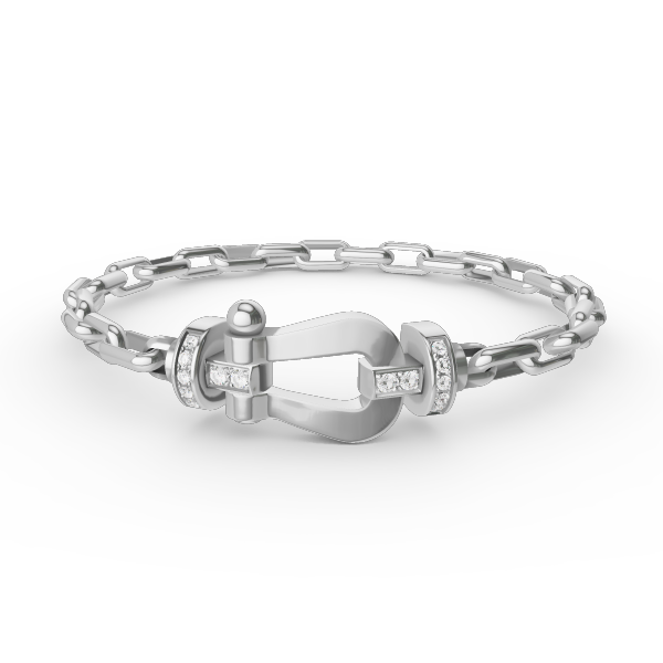 [Clara Jewels]FORCE LARGE HORSESHOE CLASP  METAL BRACELET