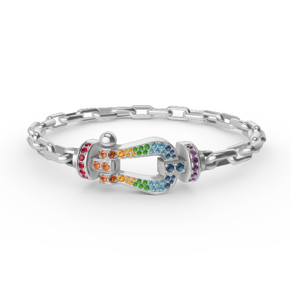 [Clara Jewels]FORCE LARGE HORSESHOE CLASP  METAL BRACELET