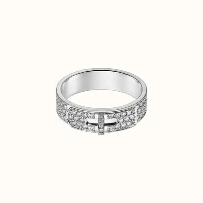 [Clara Jewels]KELLY SILVER DIAMOND RING