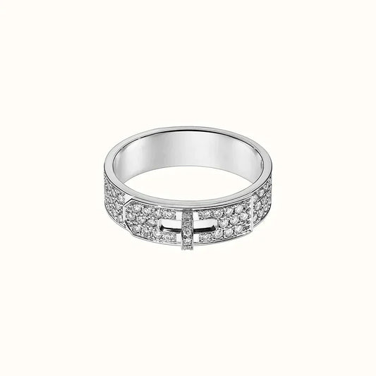 [Clara Jewels]KELLY SILVER DIAMOND RING