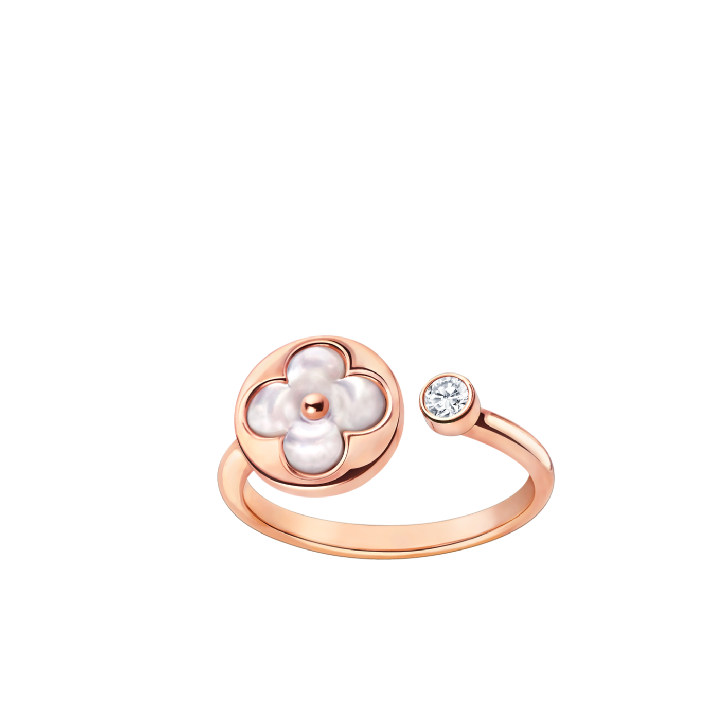 [Clara Jewels]SUN 1 DIAMOND PINK MOP RING