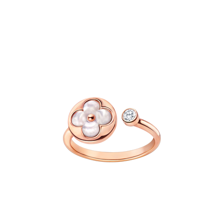 [Clara Jewels]SUN 1 DIAMOND PINK MOP RING