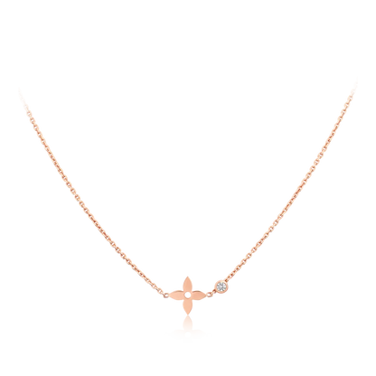 [Clara Jewels]BLOSSOM PENDANT PINK GOLD AND DIAMOND