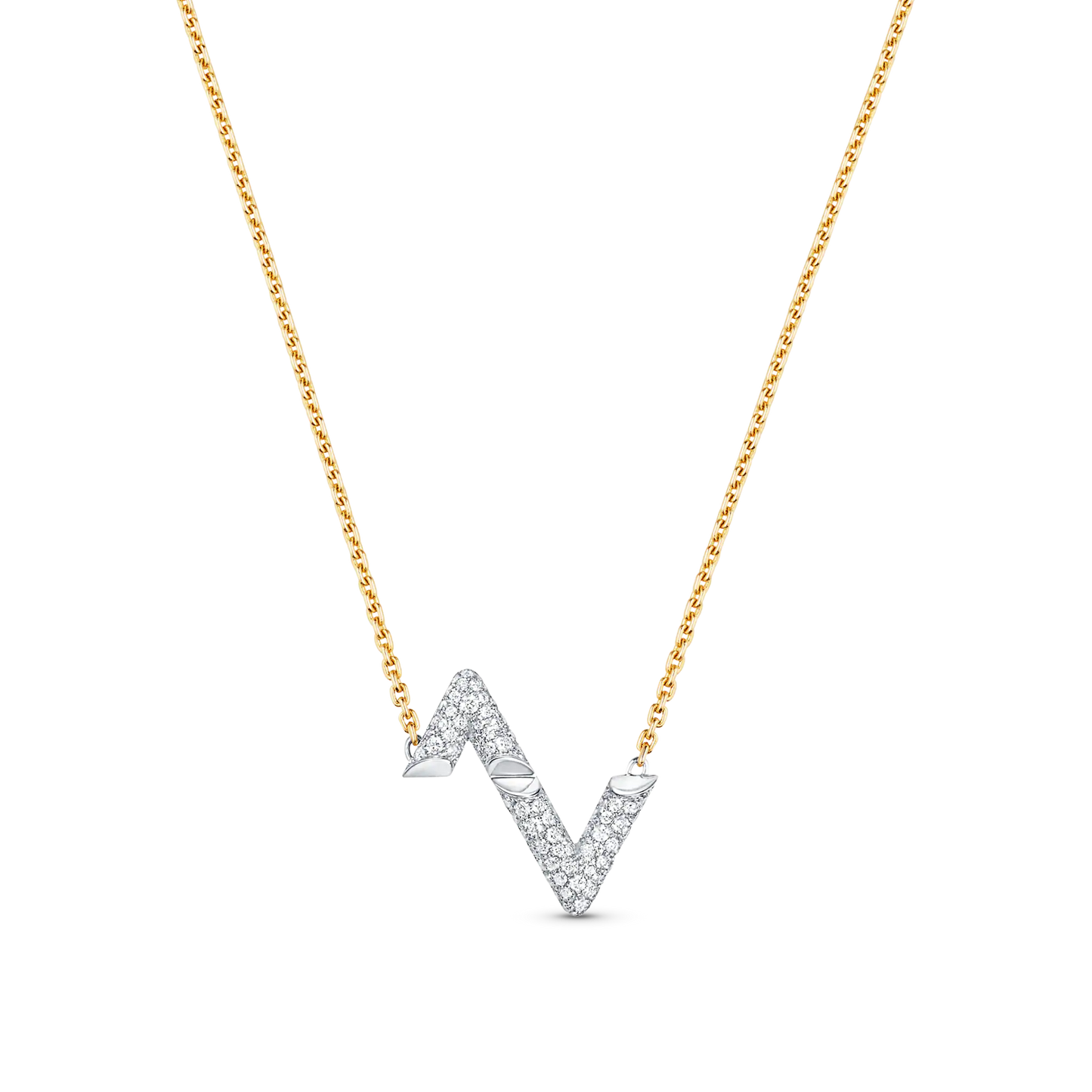 [Clara Jewels]VOLT SILVER DIAMOND PEDANT NECKLACE