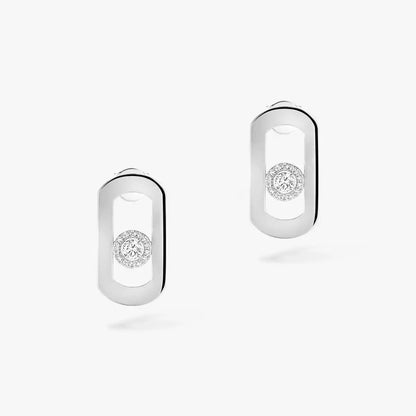 [Clara Jewely]So Move Diamond Earrings in Yellow Gold