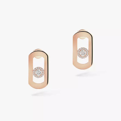 [Clara Jewely]So Move Diamond Earrings in Yellow Gold