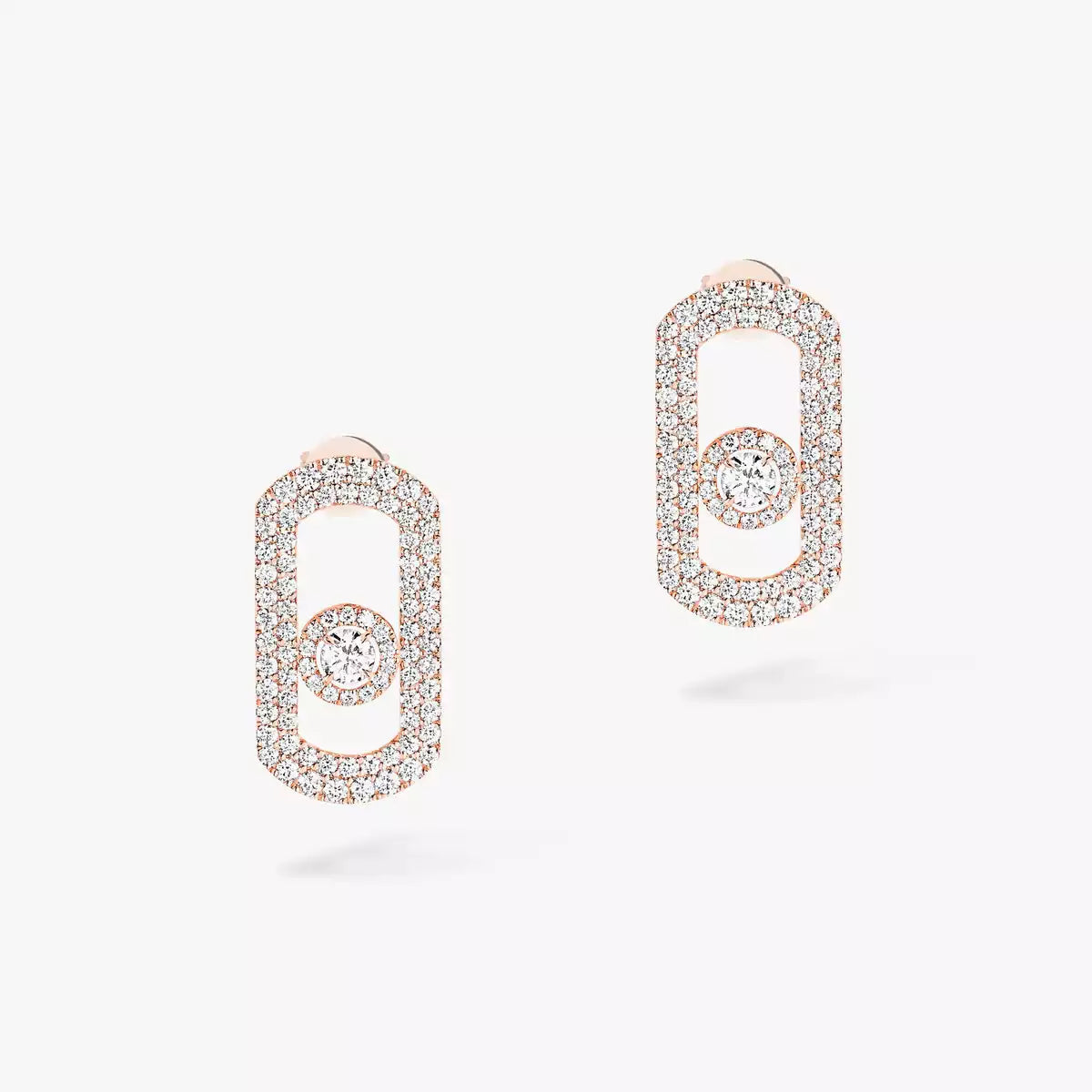 [Clara Jewely]So Move Pave_-Set Diamond Earrings in Silver