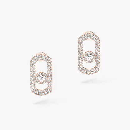 [Clara Jewely]So Move Pave_-Set Diamond Earrings in Silver