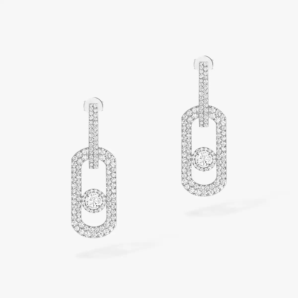 [Clara Jewely]So Move XL Pave_-Set Diamond Pendant Earrings