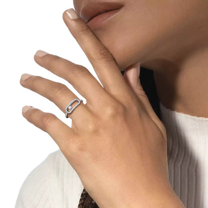 [Clara Jewely]Move Uno Diamond Ring in Gold