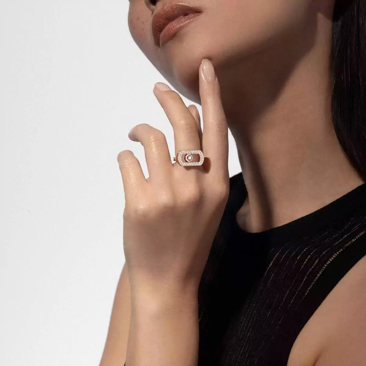 [Clara Jewely]So Move Pave_-Set Diamond Ring