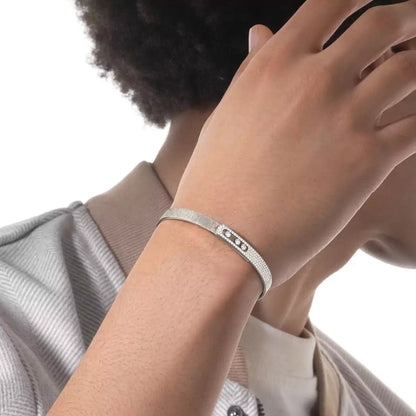 [Clara Jewely]Move Noa Cisel茅 half pav茅 bangle