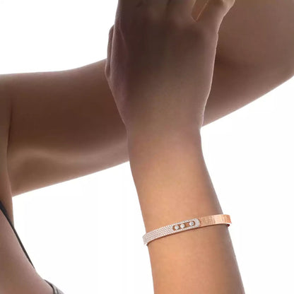 [Clara Jewely]Move Noa Cisel茅 half pav茅 bangle