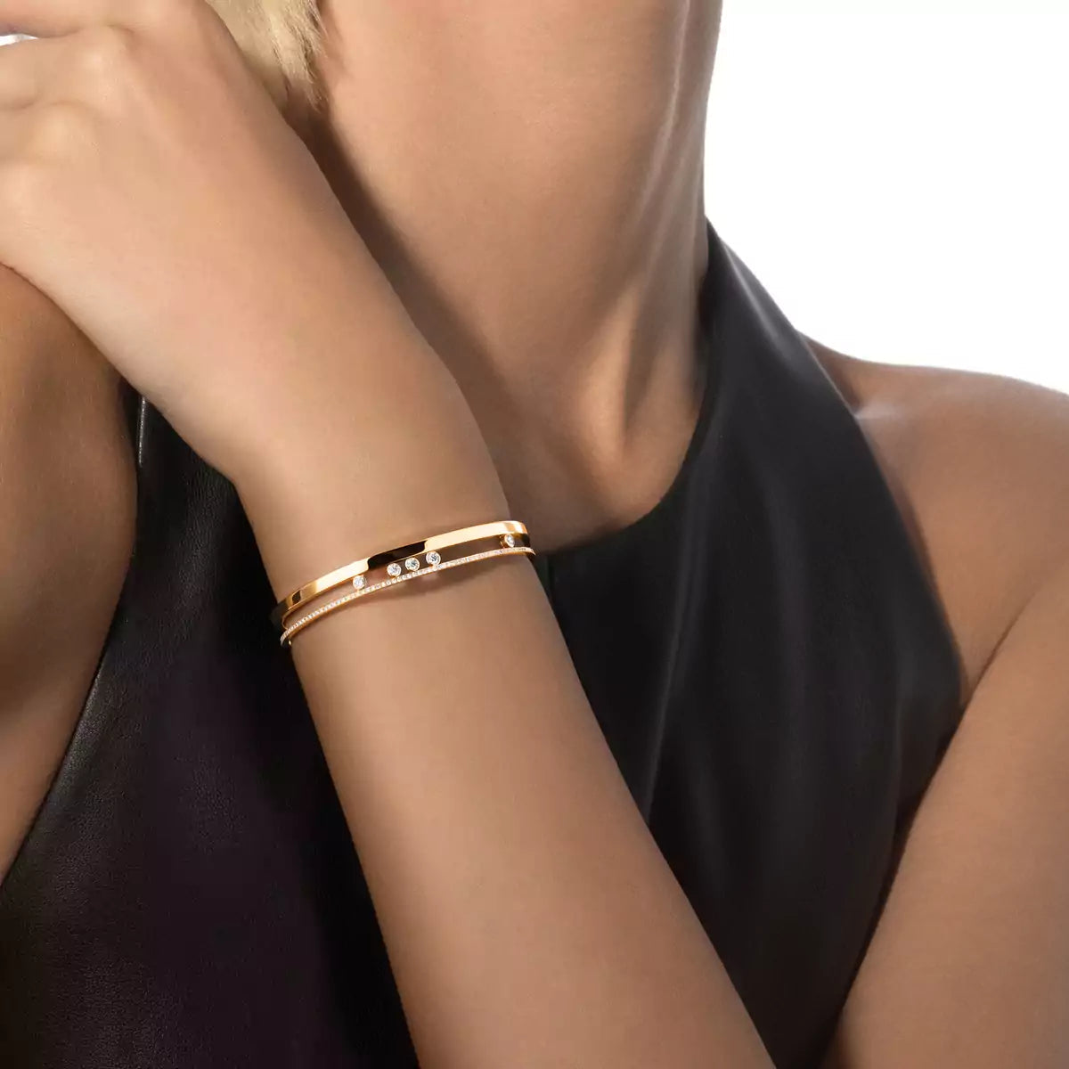 [Clara Jewely]Move Romane Diamond Bangle Bracelet
