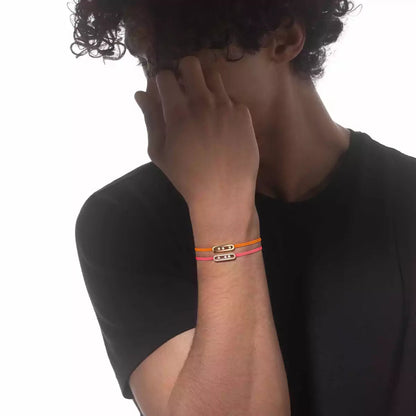 [Clara Jewely]Messika Care(s) pink cord pav茅 bracelet