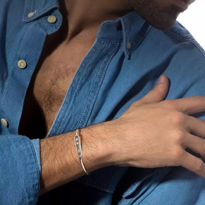 [Clara Jewely]Move Pav茅 Diamond Bangle Bracelet M
