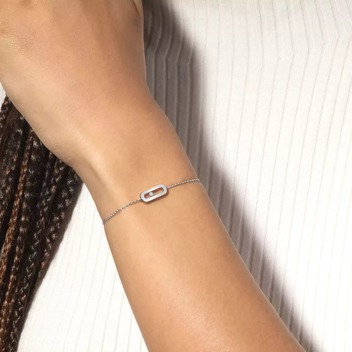 [Clara Jewely]Move Uno Diamond Bracelet