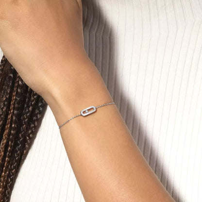 [Clara Jewely]Move Uno Diamond Bracelet