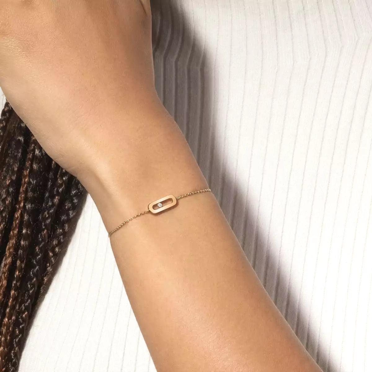 [Clara Jewely]Move Uno Diamond Bracelet