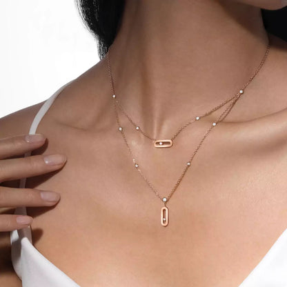 [Clara Jewely] Move Uno Diamond Necklace