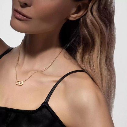 [Clara Jewely]So Move Diamond Necklace in Gold