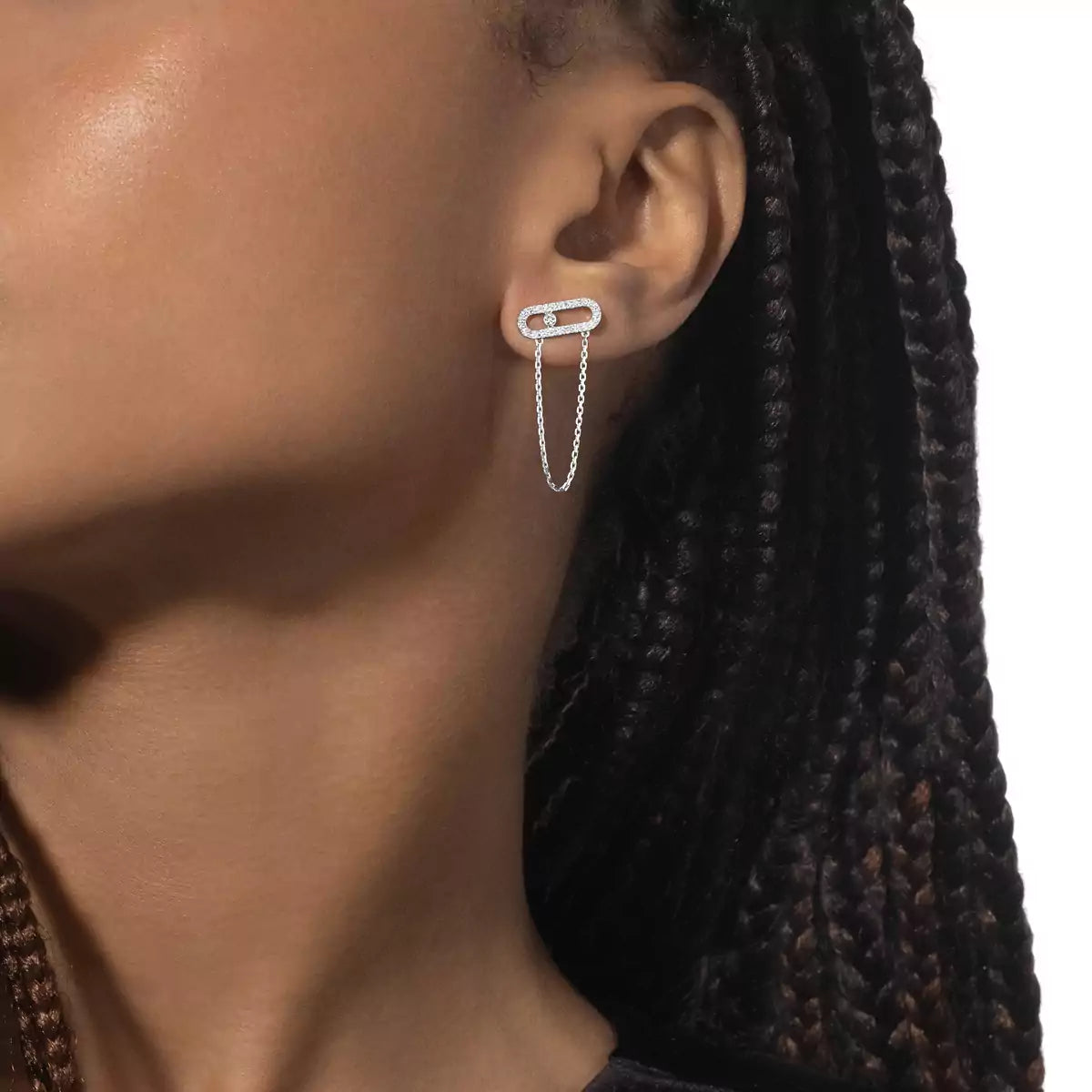 [Clara Jewely]Move Uno Diamond Earrings