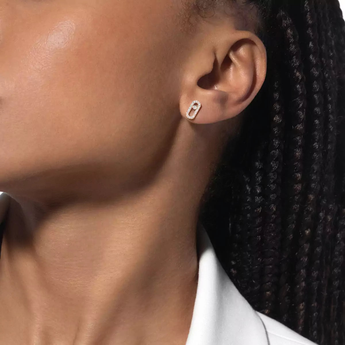 [Clara Jewely]Move Uno Diamond Earrings