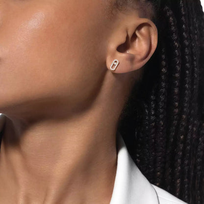 [Clara Jewely]Move Uno Diamond Earrings