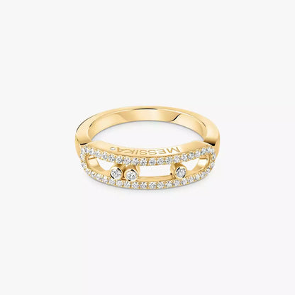[Clara Jewely] Baby Move Gold Diamond Pave_ Ring