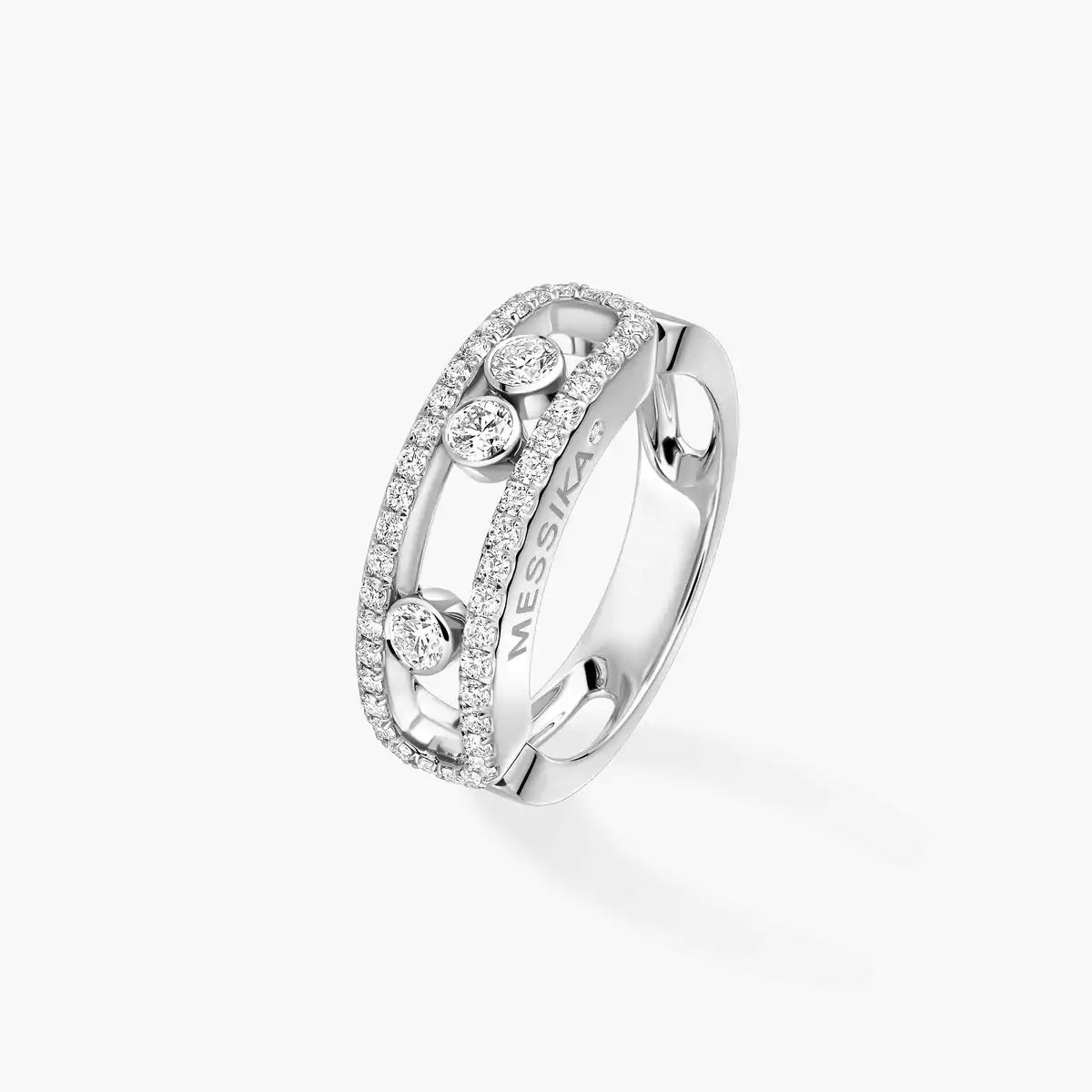 [Clara Jewely] Move Gold Diamond Pave_ Ring