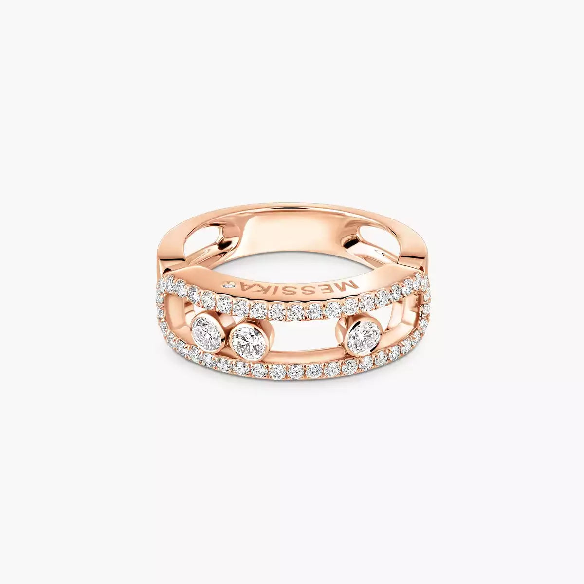 [Clara Jewely] Move Gold Diamond Pave_ Ring