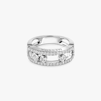 [Clara Jewely] Move Gold Diamond Pave_ Ring