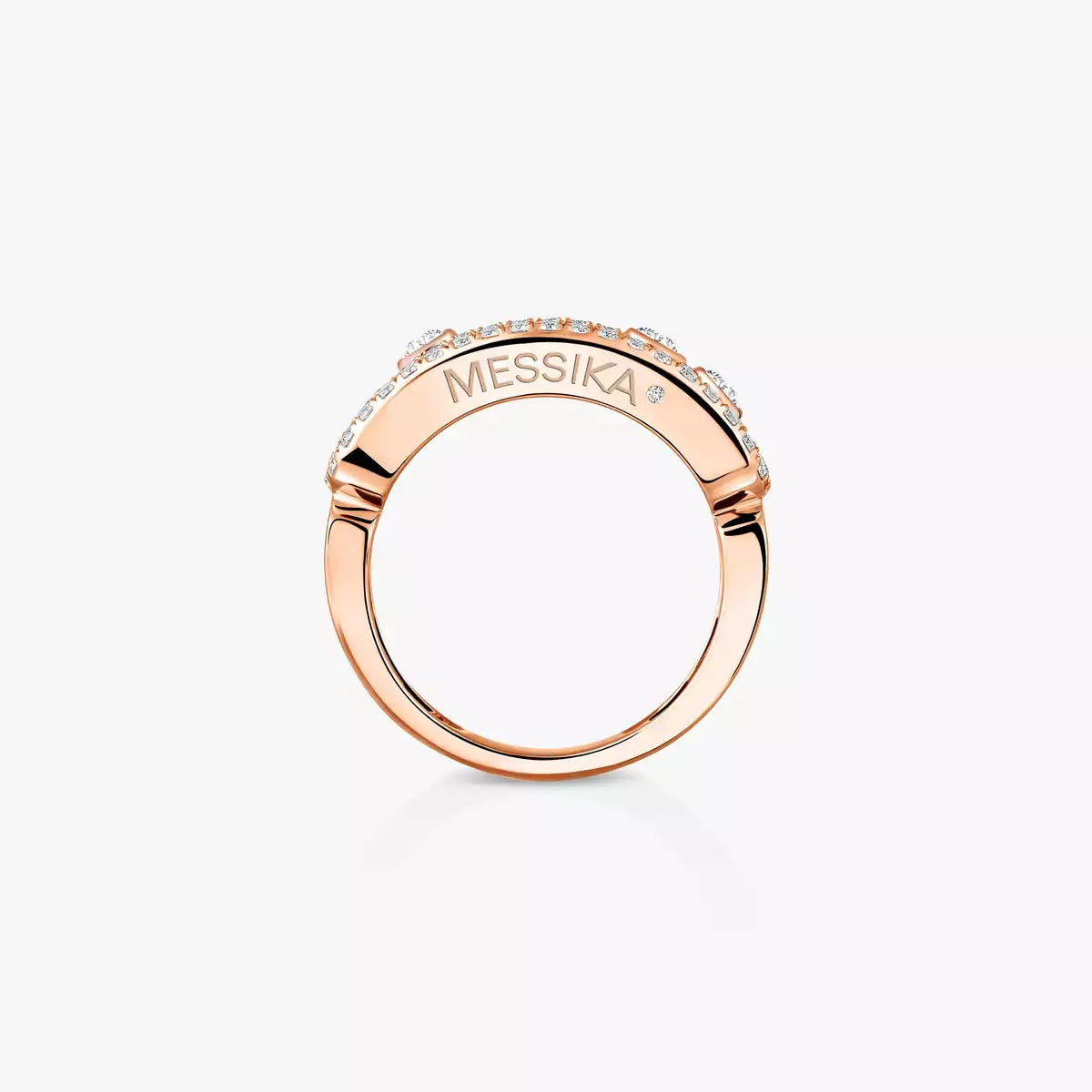 [Clara Jewely] Move Gold Diamond Pave_ Ring