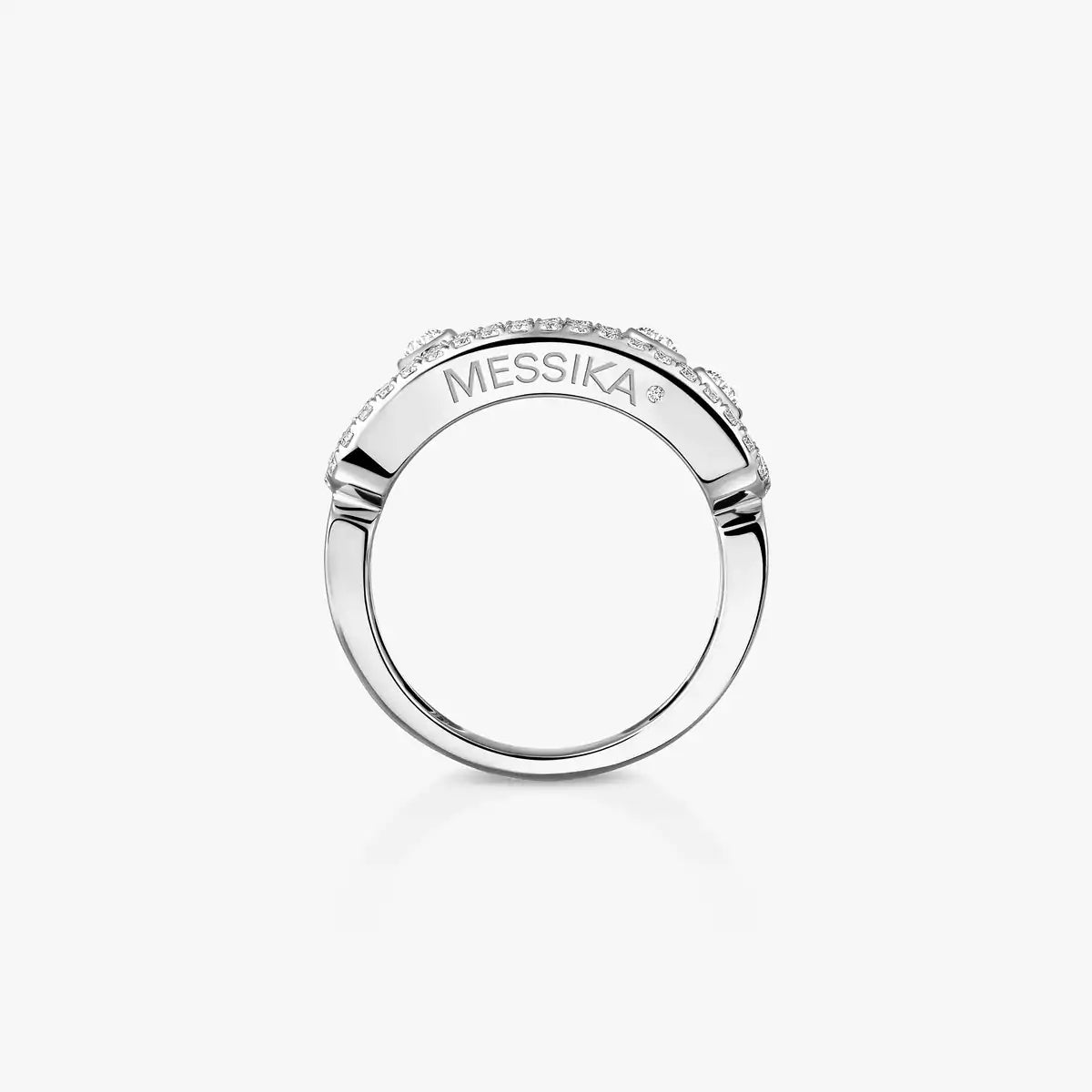 [Clara Jewely] Move Gold Diamond Pave_ Ring