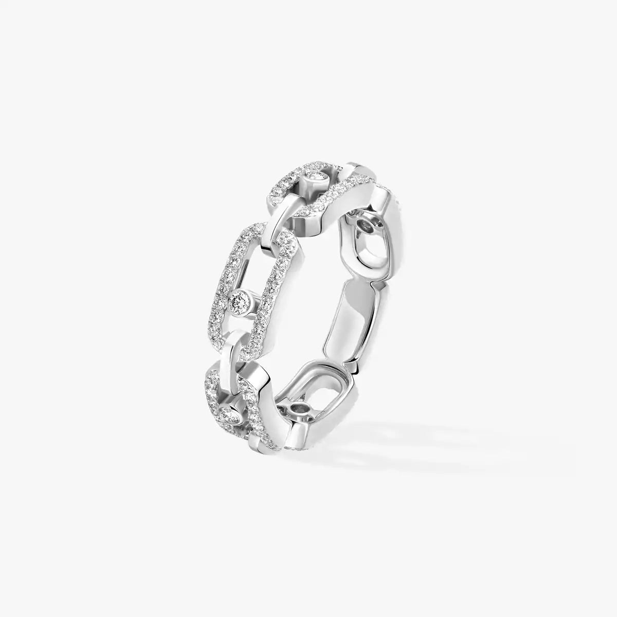 [Clara Jewely]Move Link Pave_-Set Diamond Ring in Gold