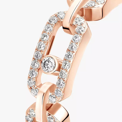 [Clara Jewely]Move Link Pave_-Set Diamond Ring in Gold