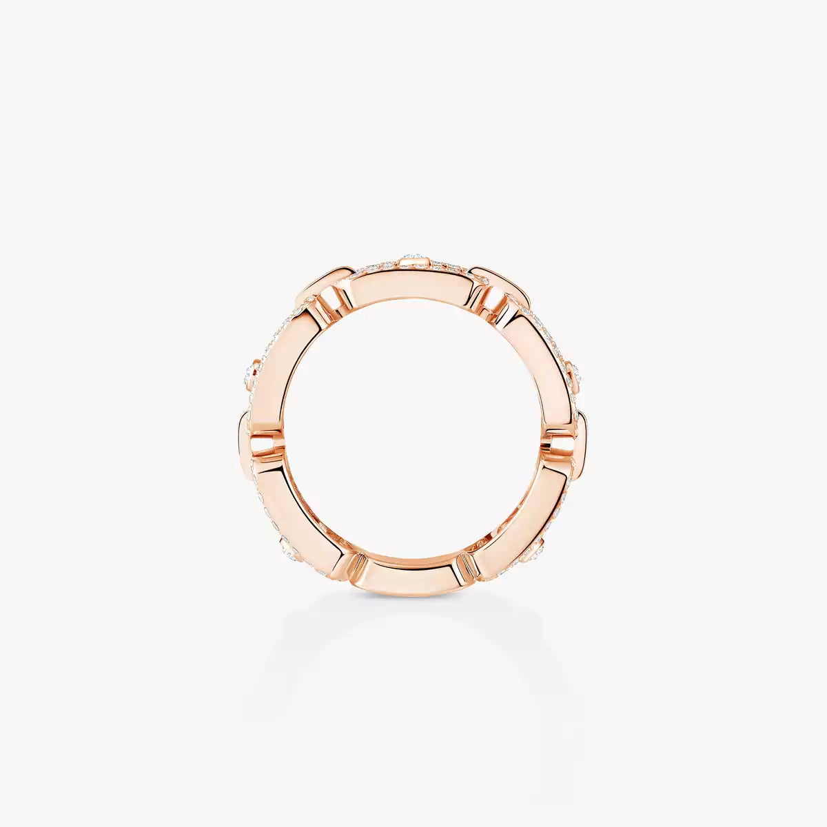 [Clara Jewely]Move Link Pave_-Set Diamond Ring in Gold