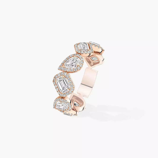 [Clara Jewely]Diamond Wedding Ring My Twin