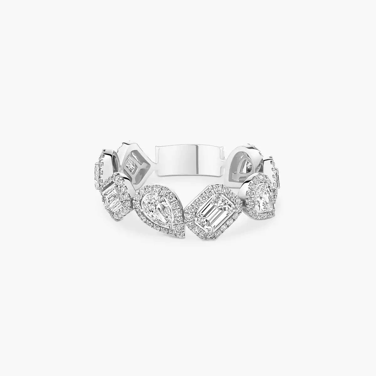 [Clara Jewely]Diamond Wedding Ring My Twin