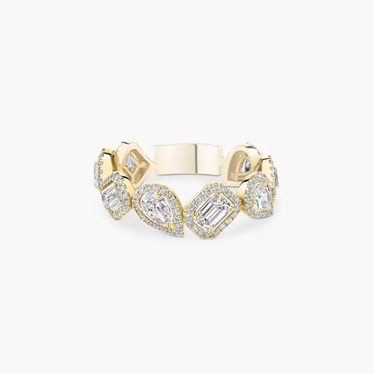[Clara Jewely]Diamond Wedding Ring My Twin