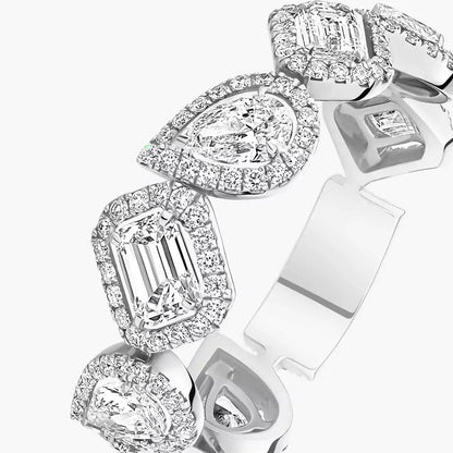 [Clara Jewely]Diamond Wedding Ring My Twin