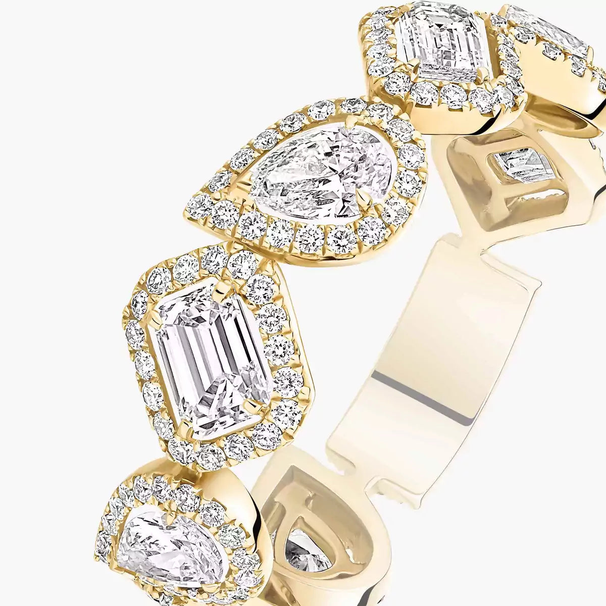 [Clara Jewely]Diamond Wedding Ring My Twin