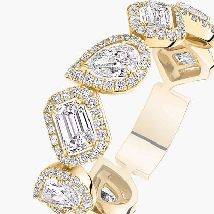 [Clara Jewely]Diamond Wedding Ring My Twin