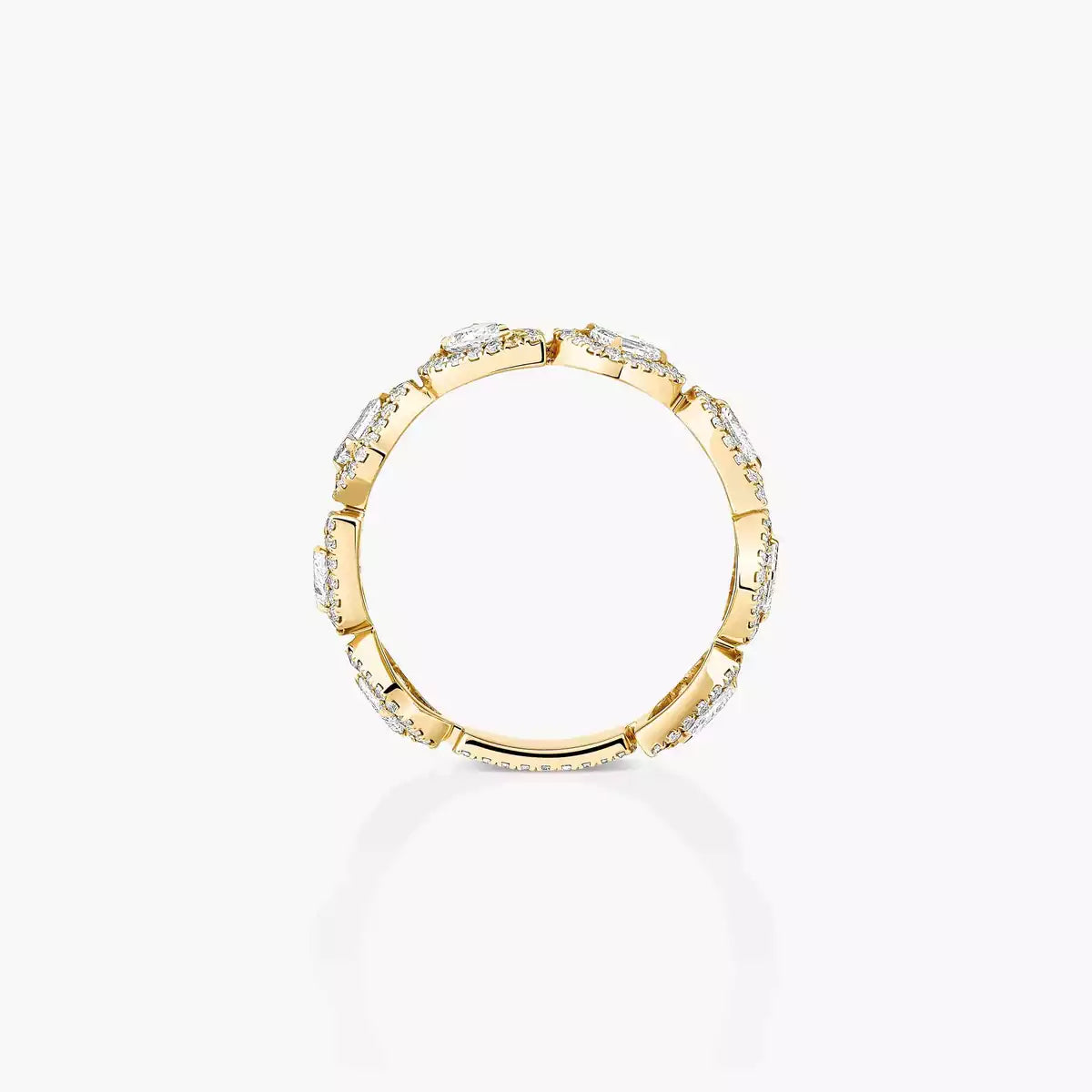 [Clara Jewely]Diamond Wedding Ring My Twin