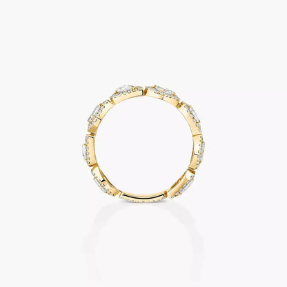 [Clara Jewely]Diamond Wedding Ring My Twin